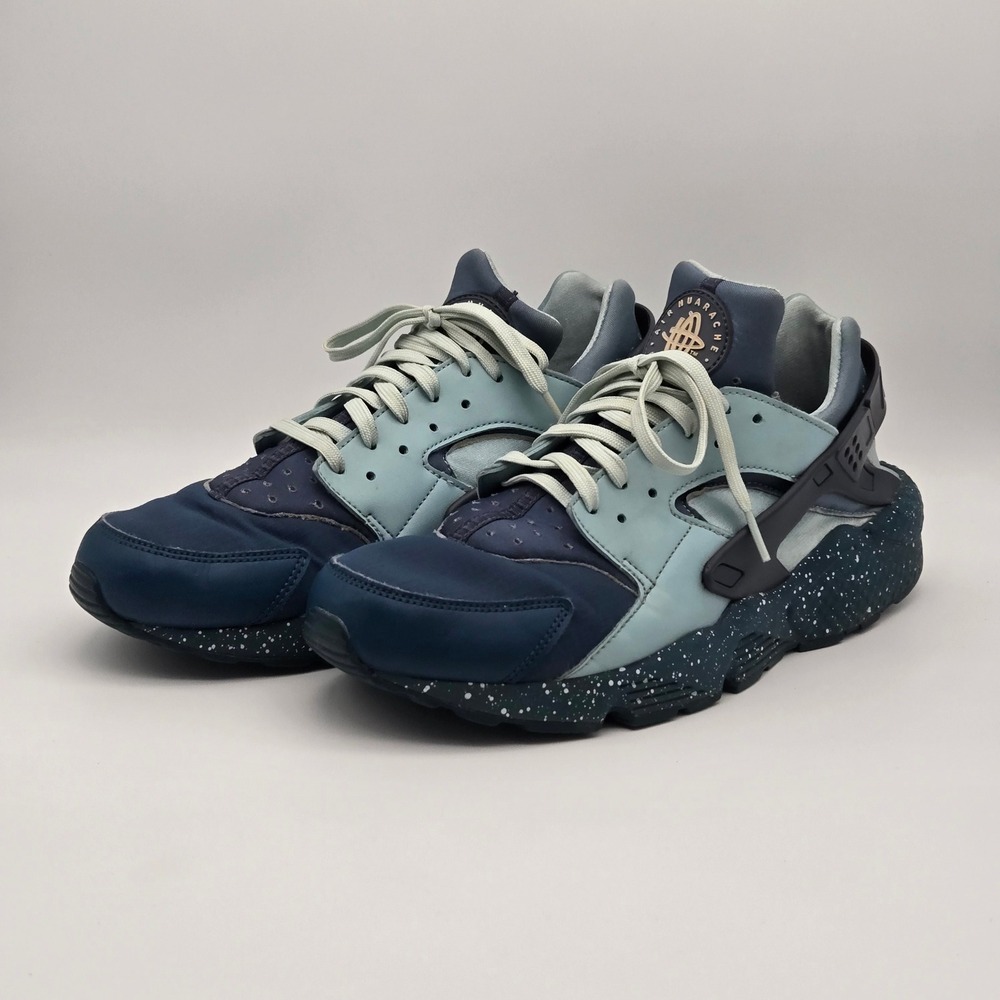 Nike Air Huarache Sneakers Mens 12 Blue Speckled 704830-402 Streetwear Gorpcore‎